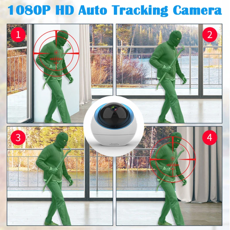 Облачная купольная IP камера 1080P видеонаблюдения CCTV с автоматическим