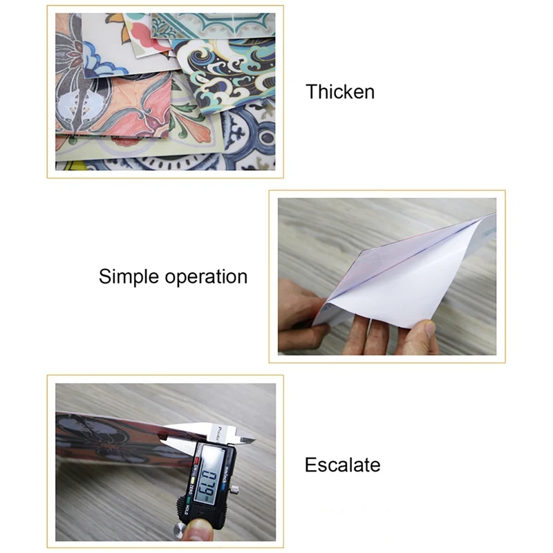 5 шт./компл. 3D Ванная Комната Водонепроницаемые Нескользящие наклейки в богемном