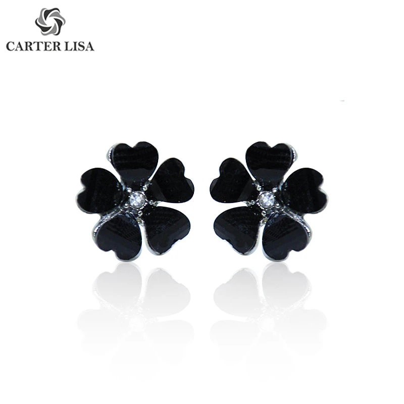 Женские серьги с цветком CARTER LISA элегантные ярких цветов ювелирные изделия опт