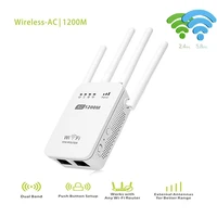 gaming wireless ac 1200mbps router 2 4g 5g wifi repeater four high gain antenna wi fi two rj45 ports bridge signal amplifier