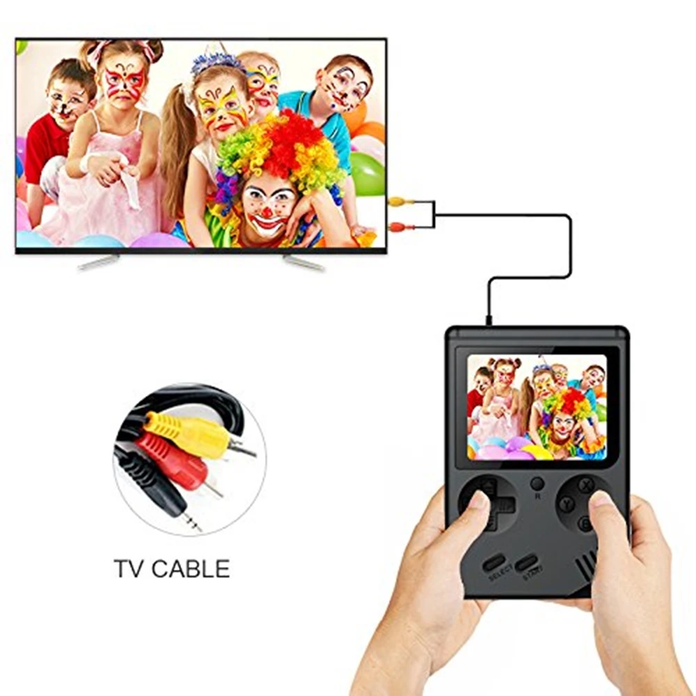 Портативная мини игровая консоль для мальчиков 400 игр 8 бит ностальгическая