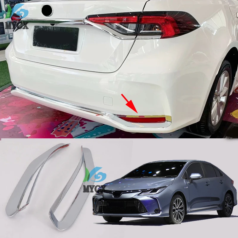 Для Toyota двенадцатого поколения седан Corolla E210 Prestige Altis задний отражатель противотуманный светильник крышка лампы отделка рамка