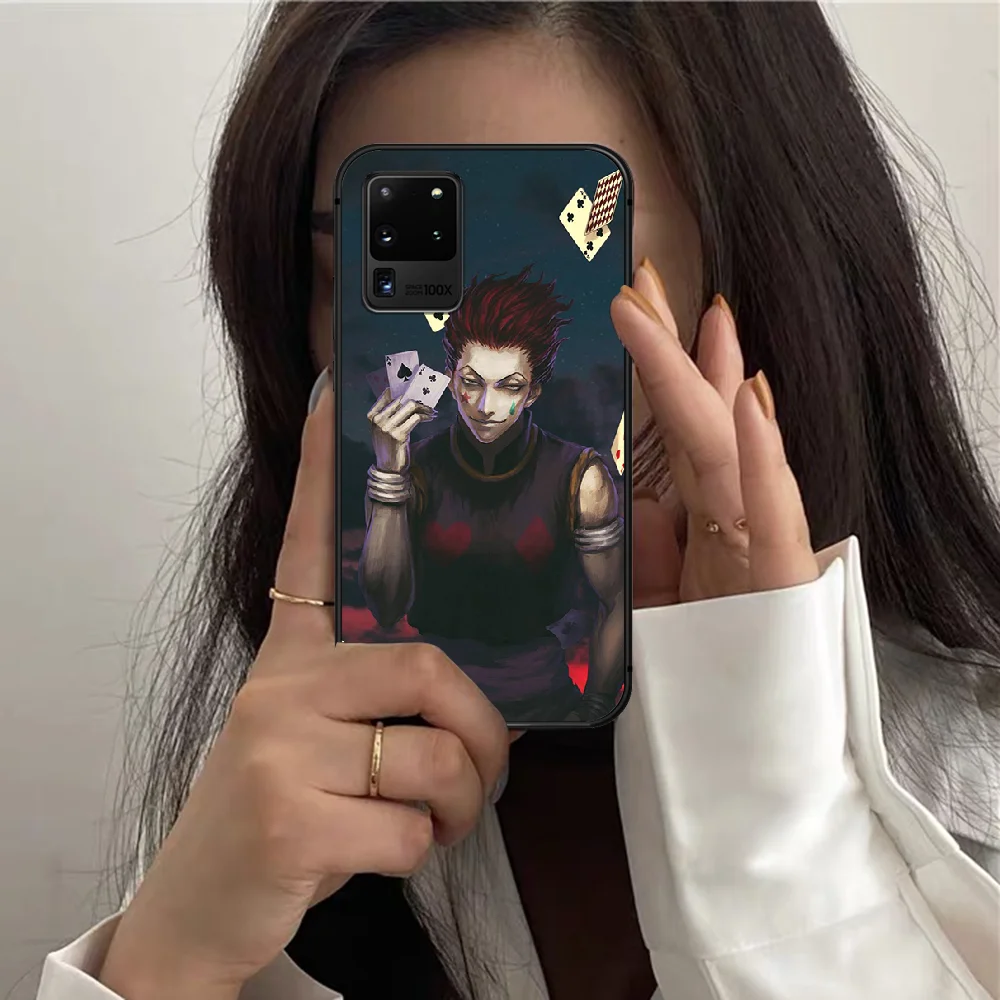 

Anime HUNTER X HUNTER Hisoka Phone Case For Samsung Galaxy S 7 21 Note 8 9 10 20 E FE Ultra Plus black Cell Soft Shell Fashion