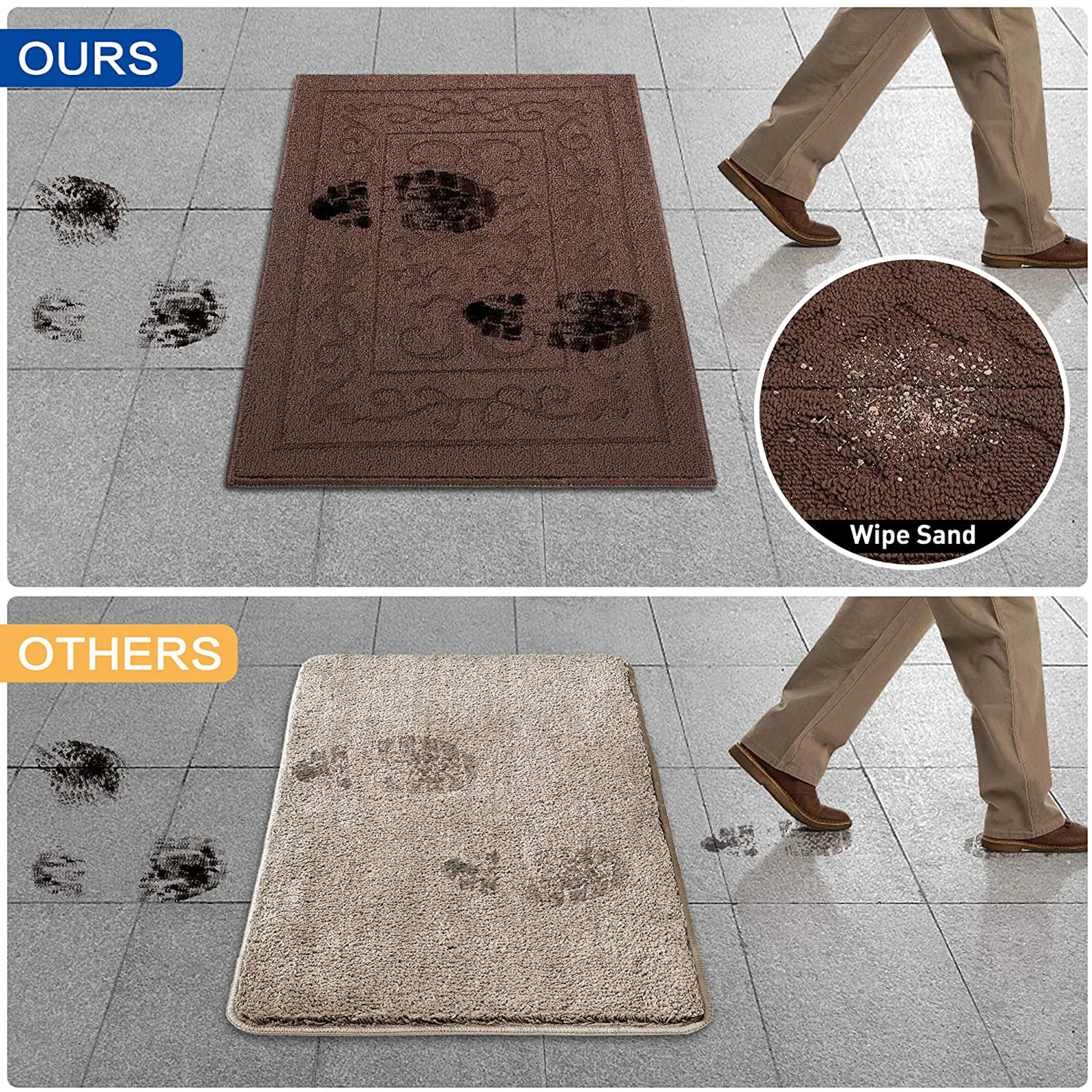 

Top Selling Door Mat Front Door Mat Slip Super Absorbent And Dirt Door Mat Washable Carpet Support Wholesale And Dropshipping