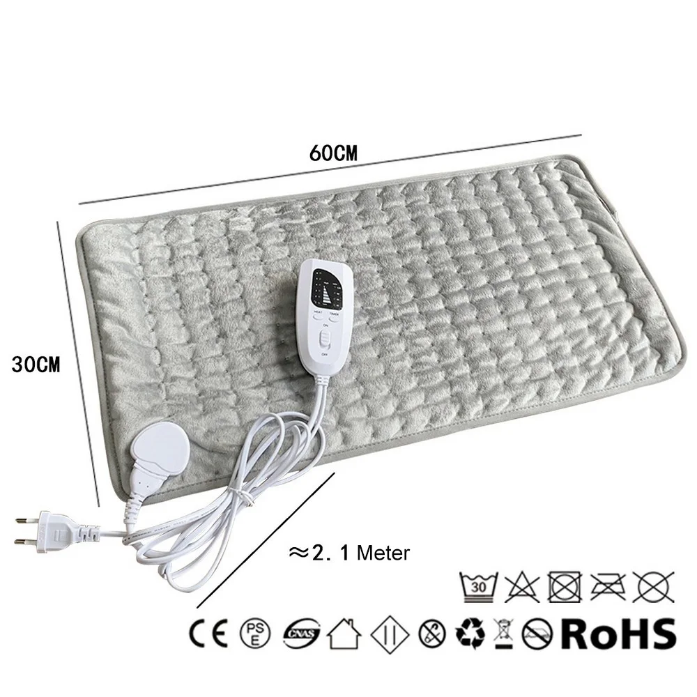 

Physiotherapy Heating Pad Electric Heating Pad Back Therapy Pad Small Electric Blanket 60x30cm 110/220V EU/US/AU/UK Japan Plug