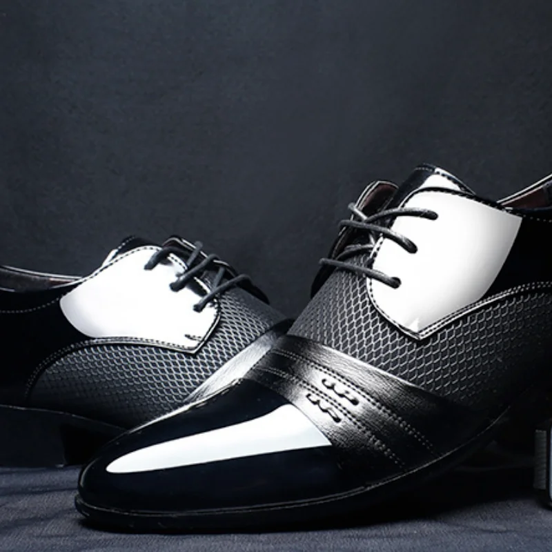 

2021 New Men's Shoes Fashion Casual Men's Business Shoes Classic Leather Comfortable Breathable Soft Bottom Antiskid Wedding