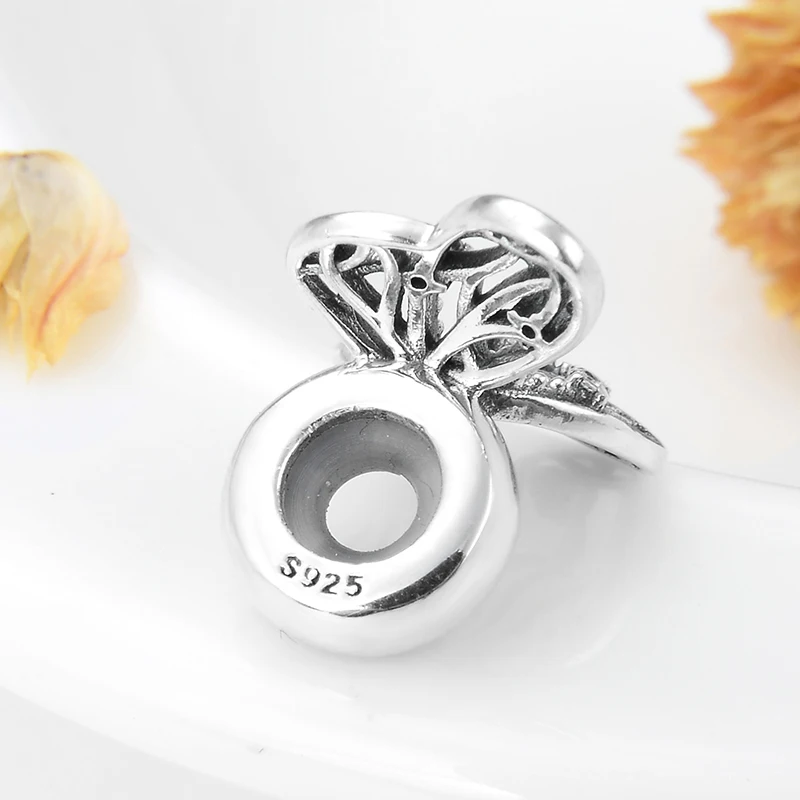 Новинка ажурные бусины-пробки из стерлингового серебра 925 пробы с бабочками
