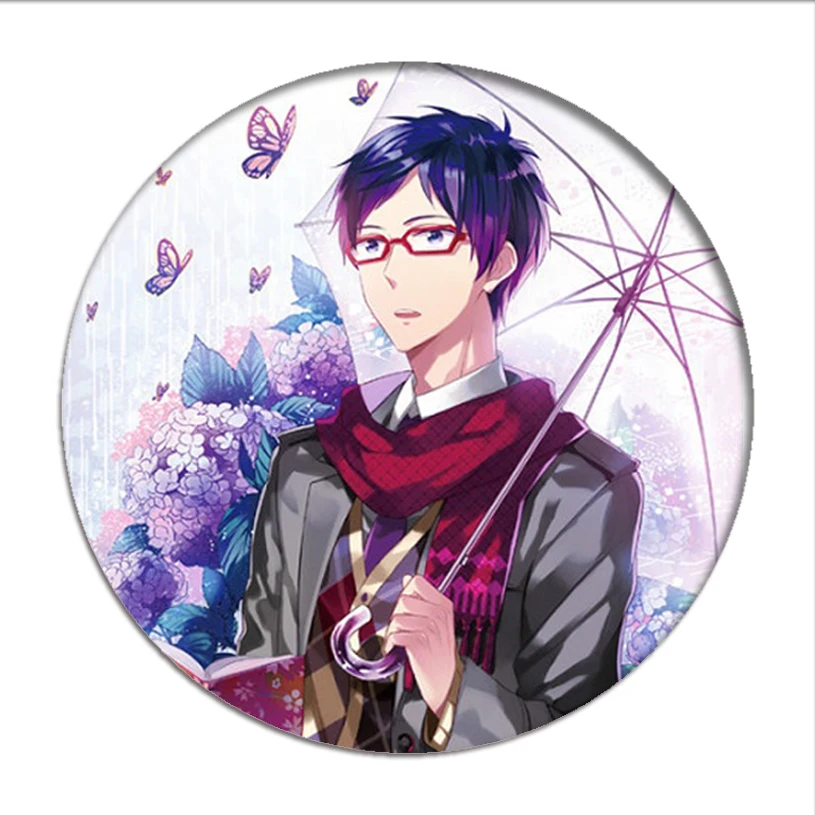 Бесплатно! Iwatobi плавать Косплей рюкзак значки Nanase Haruka брошь заколки Тачибана