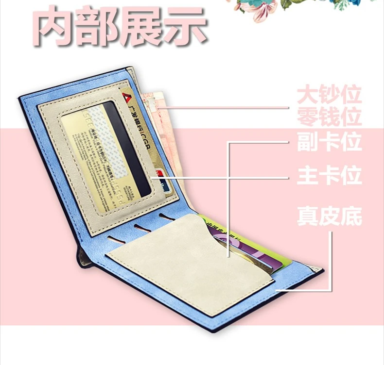 Quintuplets женские портмоне из искусственной кожи короткий кошелек Kawaii ID Card Holder Nakano Miku Money Phone сумки