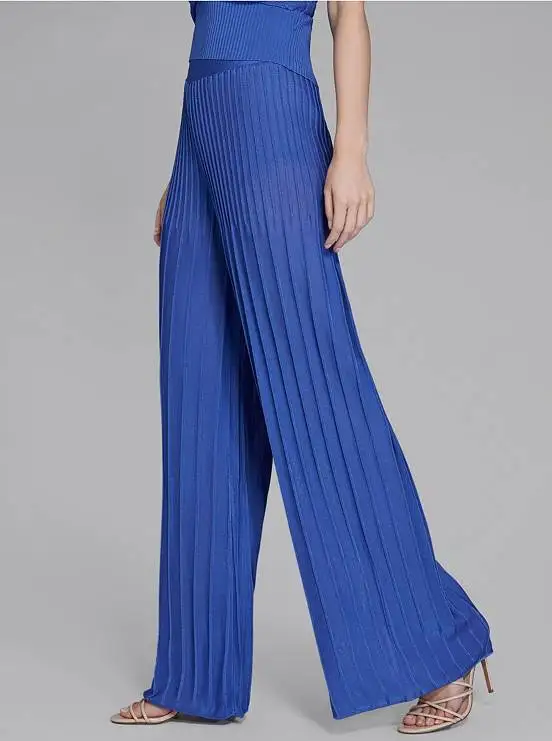 

2019 NEW Women blue v neck off shoulder sleeveless Bandage Jumpsuits Knitted Full Length Bodysuit jumpsuits wholesale