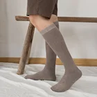 Твердые Цвет теплая Для мужчин, носки выше колена шерстяные носки мужские зимние гольфы гетры носки, Calcetines meias