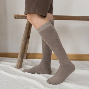 Твердые Цвет теплая Для мужчин, носки выше колена шерстяные носки мужские зимние гольфы гетры носки, Calcetines meias