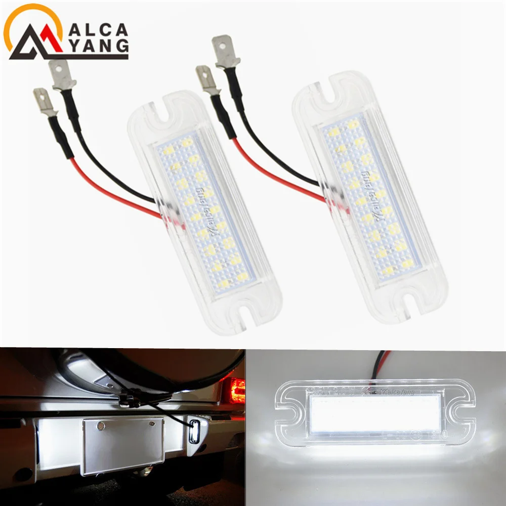 

2Pcs No Error LED License Plate Lights For Mercedes Benz G-Class W463 G500 G550 G55 G63 G65 AMG Car Number Lamps #：A4638200356