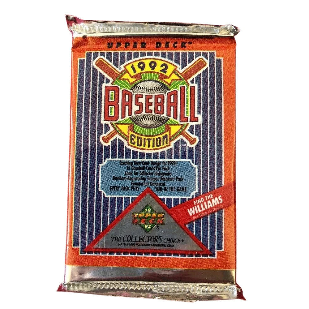 Upper Deck 1992 Baseball. Коллекционные карточки бейсбольные 15шт