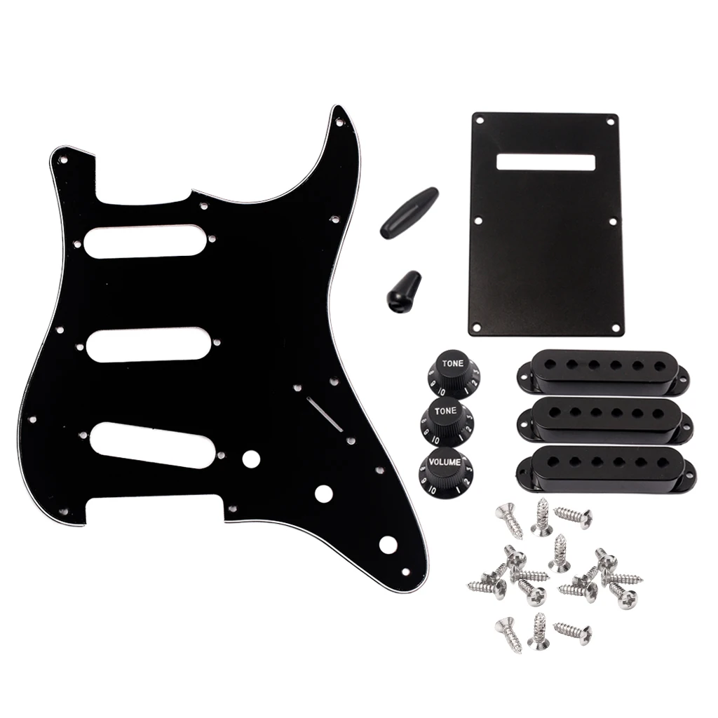 

48/50 / 52mm Switch Tip with Pickup Cover for ST Guitar 3Ply SSS Pickguard Set