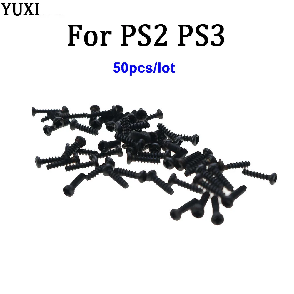 

YUXI 50 pieces / batch is suitable for cross flat head screw replacement play station for PS2 PS3 maintenance accessories