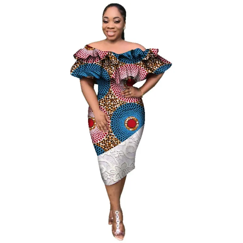 Африканское платье африканская одежда для женщин модные восковые платья из