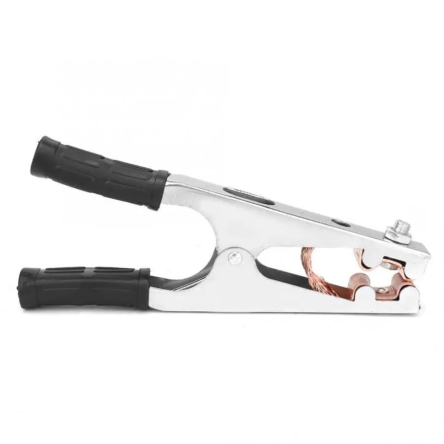 Никелированный латунный сварочный заземляющий кабельный зажим 800A для