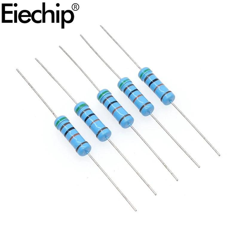 

20pcs/lot 3W Metal Film Resistor 3W 1% 1R~1M 2R2 6R8 7R5 100R 220R 330R 1K 1.5K 2.2K 3.3K 4.7K 10K 22K 47K 100K 470K 680K ohm