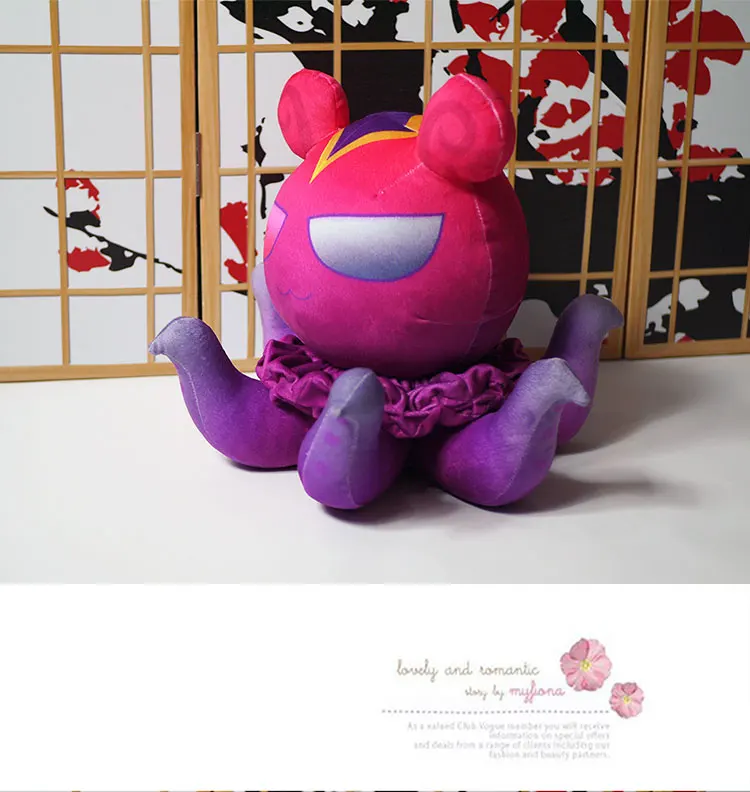 Zoe plush toy Game Aspect of Twilight ZOE octopus hero plush doll cosplay soft pillow for gift