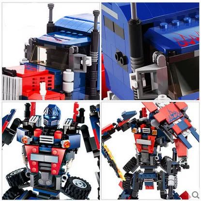 Blocks Toy Transformation Serie Building Set Robot Car Truck Model Deformation Gudi For Boy Compati Ble New 2-in-1 | Игрушки и хобби