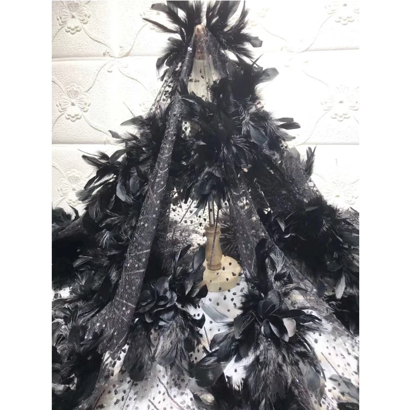 Бархатная кружевная ткань Новое поступление 2020 однотонная Высококачественная