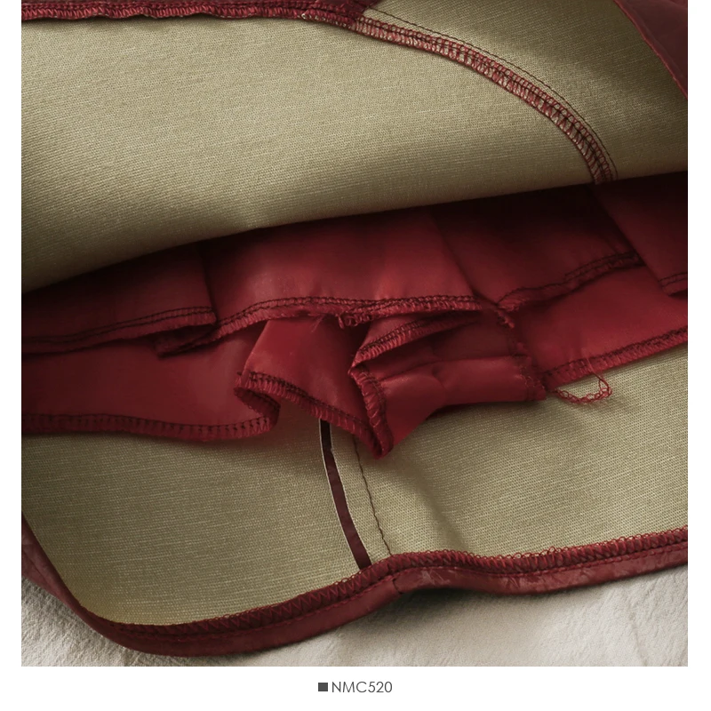 

Retro Chinese style buckle high waist slim bag hip skirt female 2020 new solid color wild Western A-line short skirt autumn
