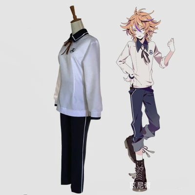 

High Quallity Anime Touken Ranbu Online Gotou Toushirou Autumn Daily Sports Wear Man Cosplay Costume Top + Pants + Tie