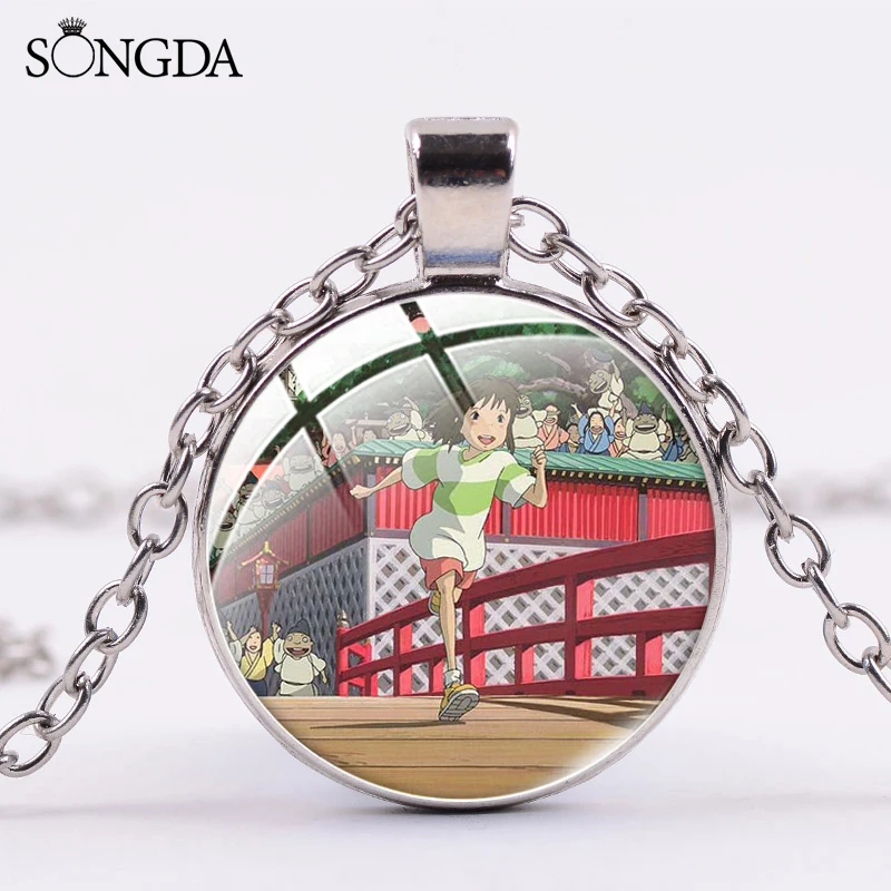 SONGDA Миядзаки Хаяо эффектное ожерелье без лица с мультяшными узорами ручной