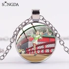 SONGDA Миядзаки Хаяо эффектное ожерелье без лица с мультяшными узорами ручной работы ожерелье из цинкового сплава Аниме ювелирные изделия для детей