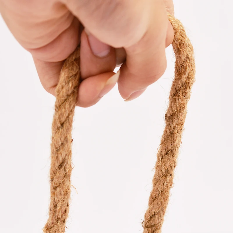

Natural Jute Rope Heavy Duty Twine Hemp 6mm/8mm/10mm Twisted Cord Macrame String DIY Craft Handmade Decoration Pet Scratching