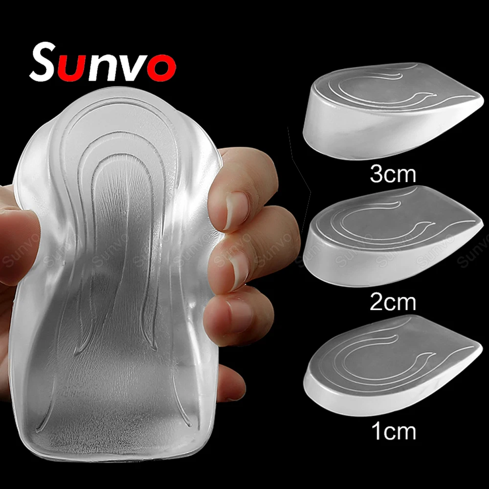 Полугелевые стельки для обуви подъемные вставки пятки Подошвенный Фасциит