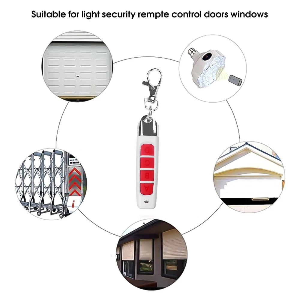 433mhz 433.92mhz Fixed& Rolling Code Duplicator RF Cloning Wireless Remote Control for Car Garage Gate door Alarm System