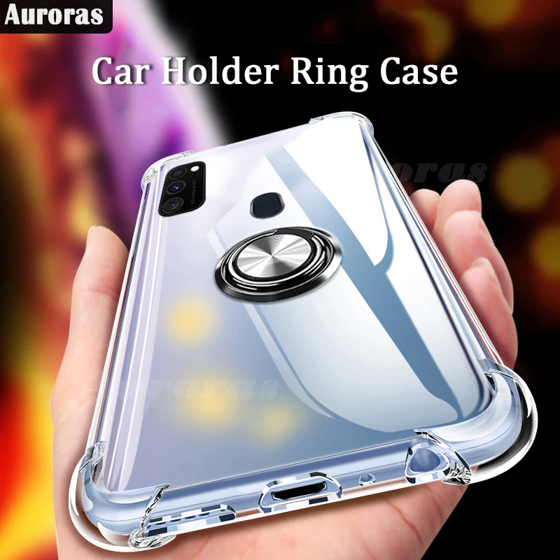 Чехол Auroras для Samsung M21 противоударный прозрачный чехол с воздушной подушкой