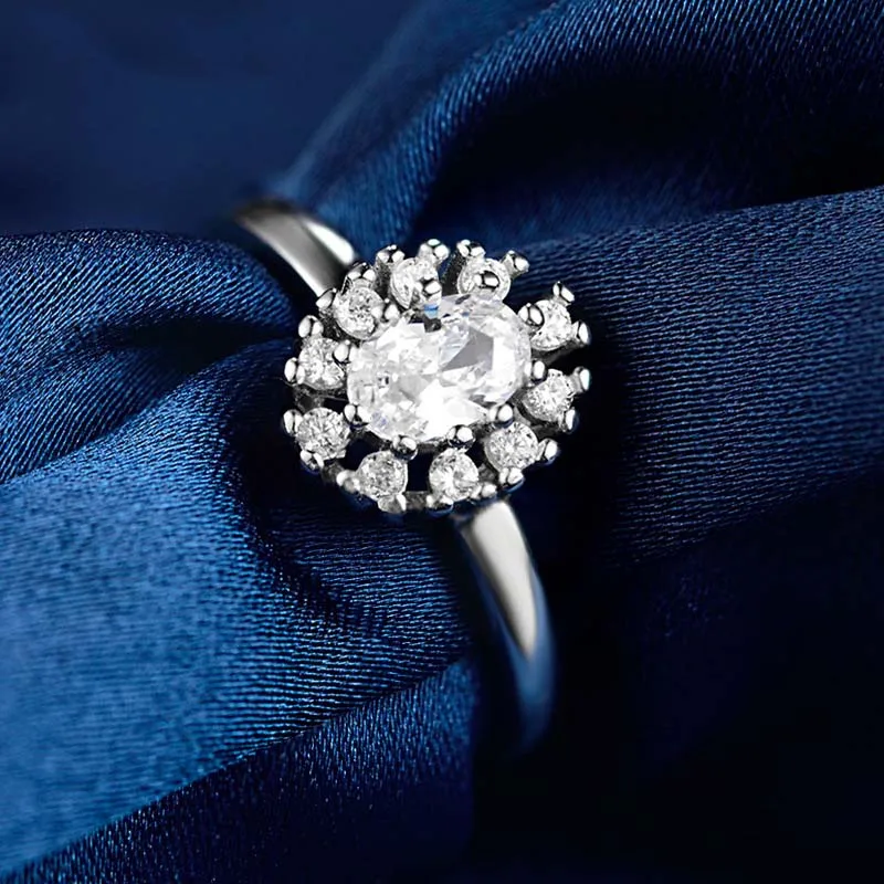 Кольцо женское из настоящего серебра 100% пробы регулируемое вечерние ЦО|Кольца| |