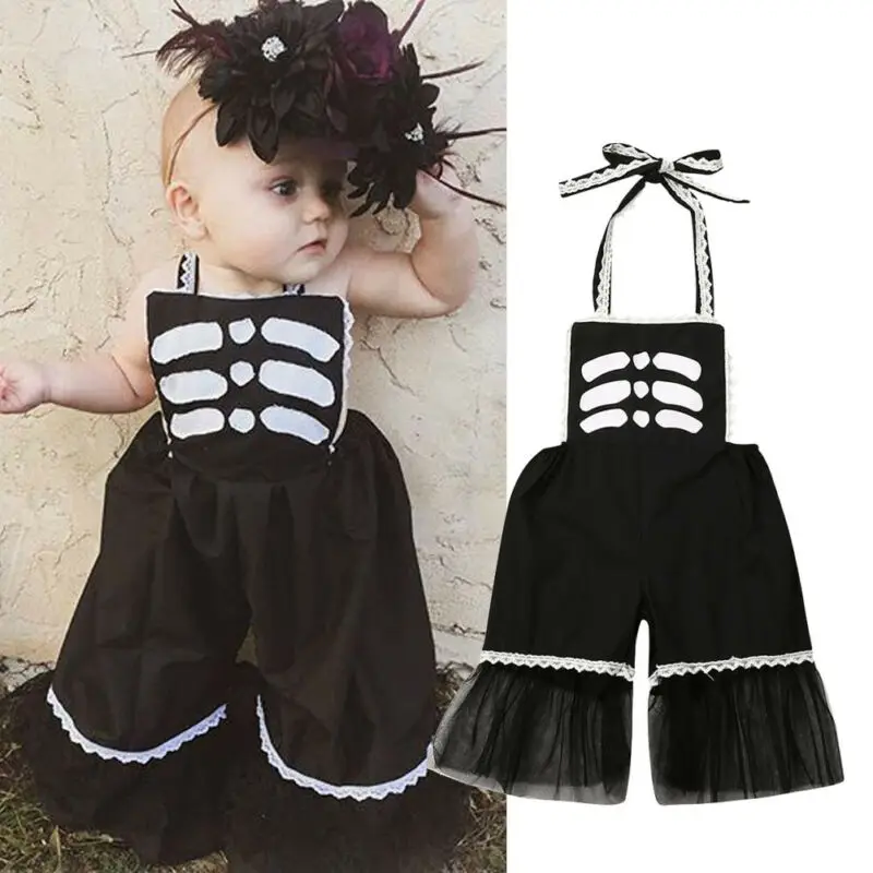 Детский комбинезон для новорожденных девочек с широкими штанинами детей от 0 до 24