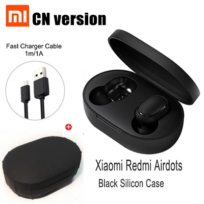 CN Package 7 Xiaomi Redmi Airdots True беспроводной Bluetooth 5,0 наушники TWS наушники Handsfree Eeadphones AI управление с микрофоном - Цвет: CN Package 7