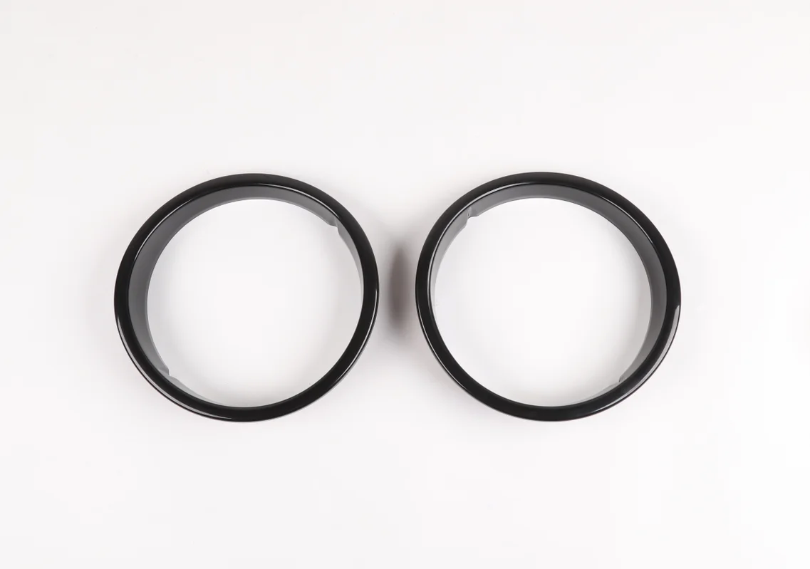 Черный цвет вид спереди головной светильник лампа кольцо крышки отделка ForJee Wrangler