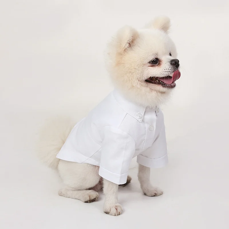 

Black White Dog Shirt Cat Dog Pets Clothing Spring And Autumn Pet Bottoming Shirt Shirt Light And Easy To Clean Dog Clothes