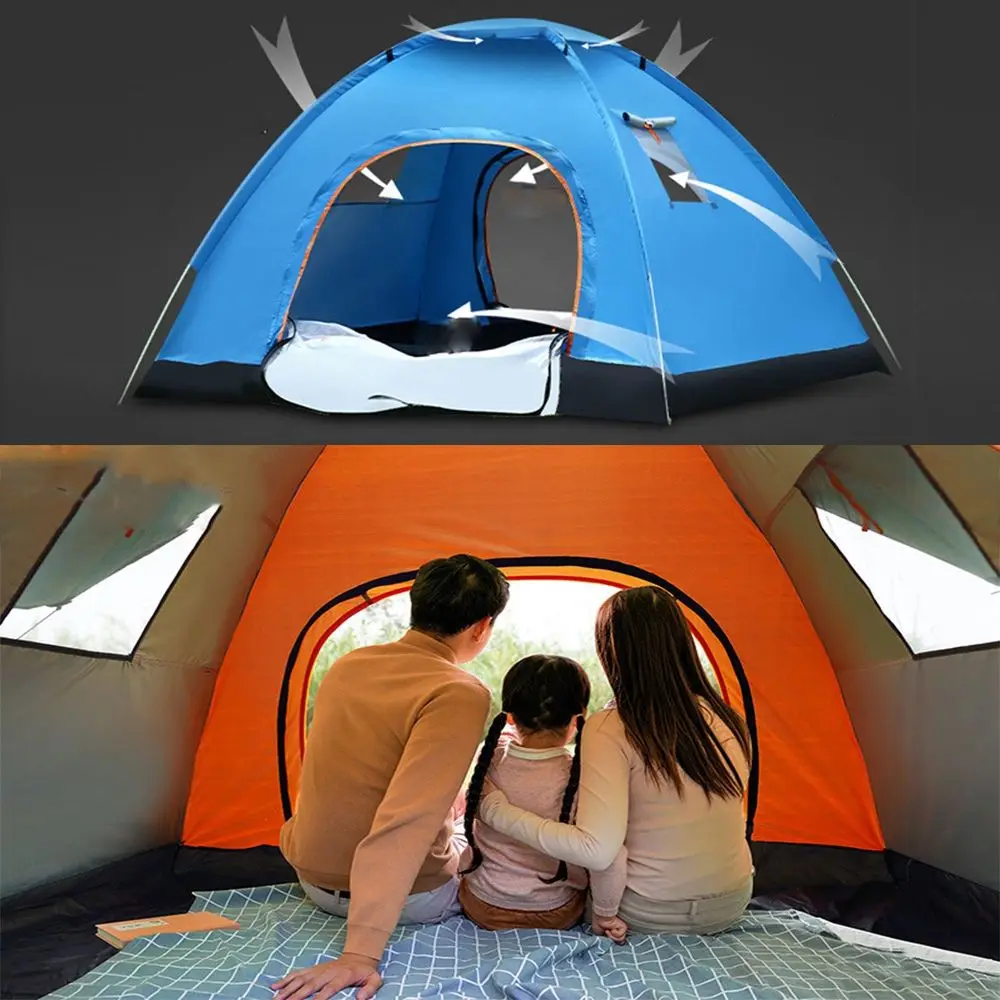 Палатка Автоматическая на 2-4 человек портативная туристическая палатка легко