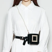 daeyoten pearl buckle strap belt bag design summer waist packs 2021 womens brand shoulder bags sweet girl small flap zm1063