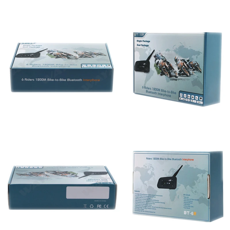 Bluetooth-гарнитура для шлема мотоциклетного BT беспроводная гарнитура Intercom Moto |