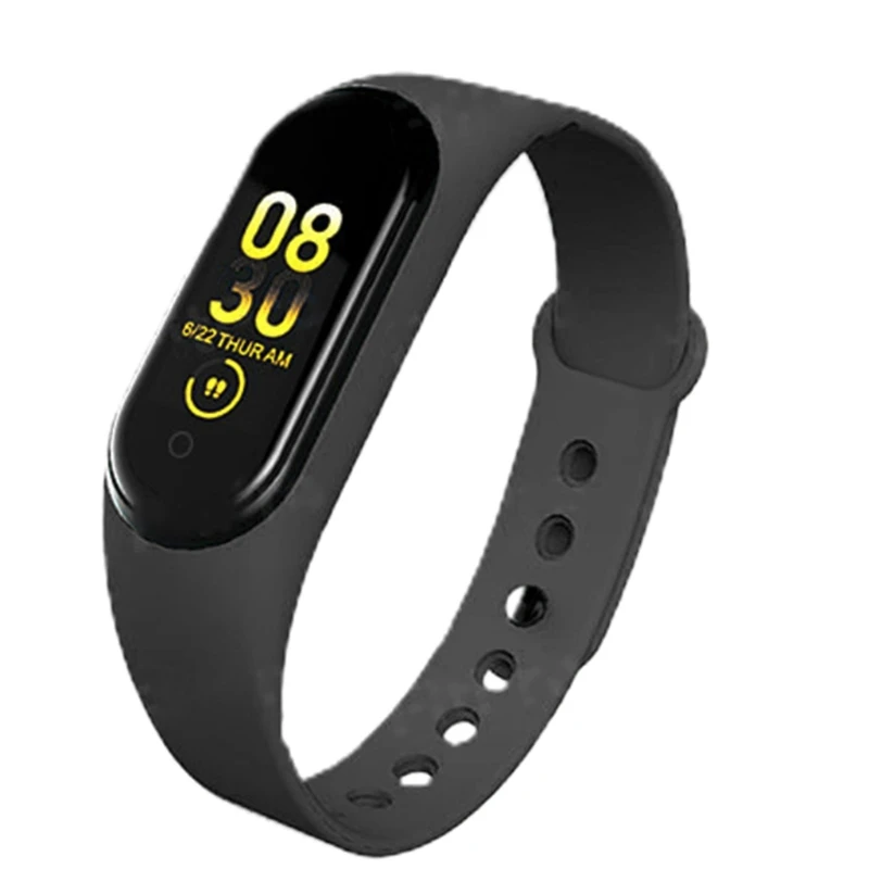 

M4pro Color Screen Smart Bracelet Temperature Measurement Blood Pressure Heart Rate Health Monitoring Sports Waterproof