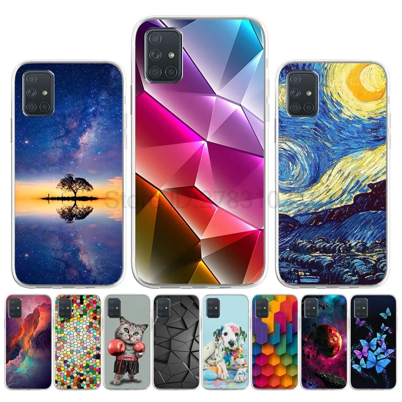 

Soft Silicone Tpu Case For Samsung Galaxy A71 4G SM-A715F Coque Back Cases GalaxyA715 GSM-A716F A81 Phone Cover Bumper Funda