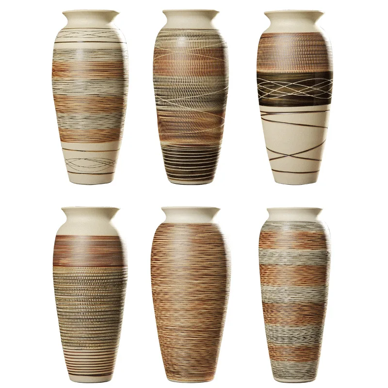 

European Ceramic Vase Office Home Decorations Jingdezhen Ceramic Vase Wine Cabinet Desktop Ceramics