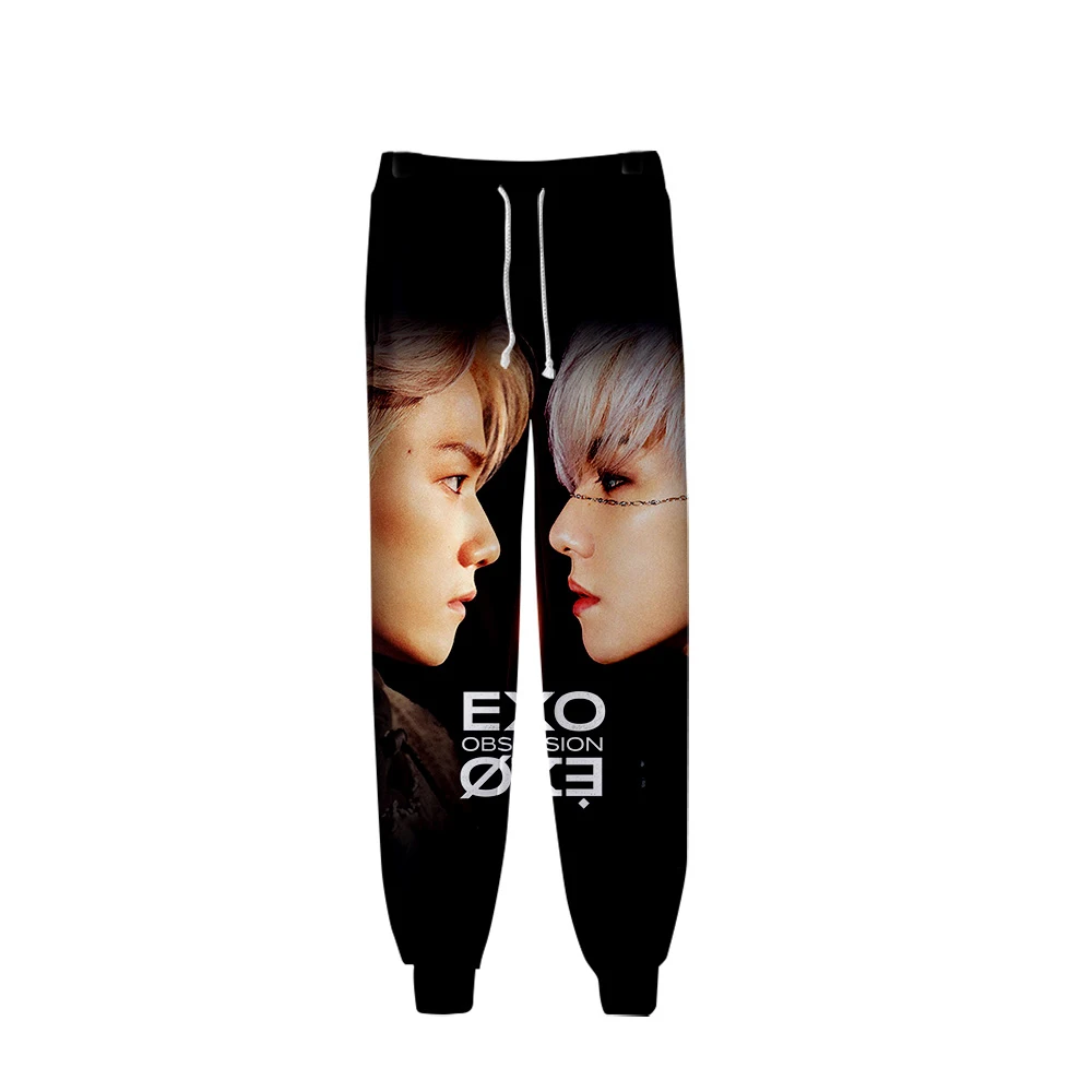 

Kpop EXO Good Quality 3D Fashion Jogger Pants Women/Men Fashion Streetwear Long Pants Casual Hip Hop Style Sweatpants