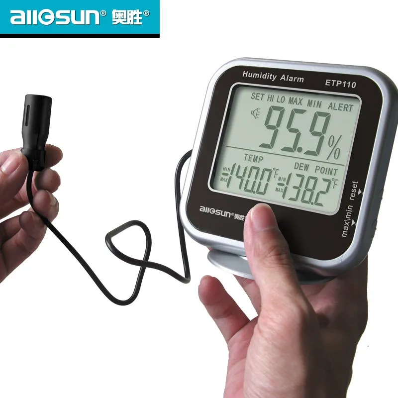 

Aosheng electronic thermometer digital display RV indoor and outdoor temperature and hygrometer high precision greenhouse