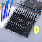 Ручка со стираемыми звездами, 0,5 мм, черные, голубые чернила созвездий, школьные и офисные принадлежности, стираемая шариковая ручка