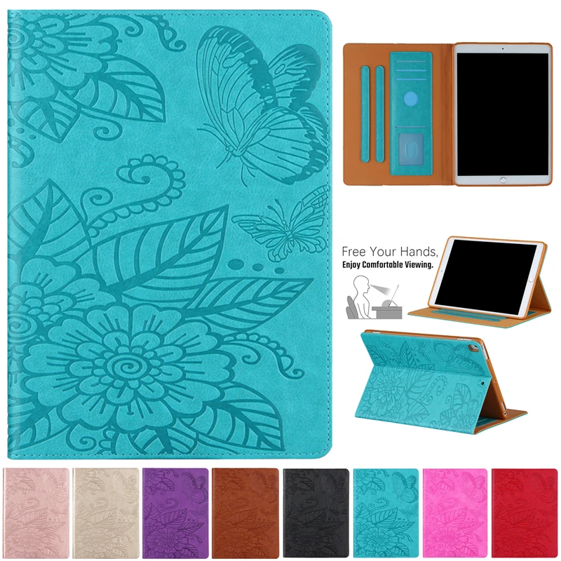 

Embossing Cover For Ipad Air 10.5 2019 Air 3 7th Generation Flower Leather Case For IPad Pro 10.5 inch Tablet Cover Cases Coque
