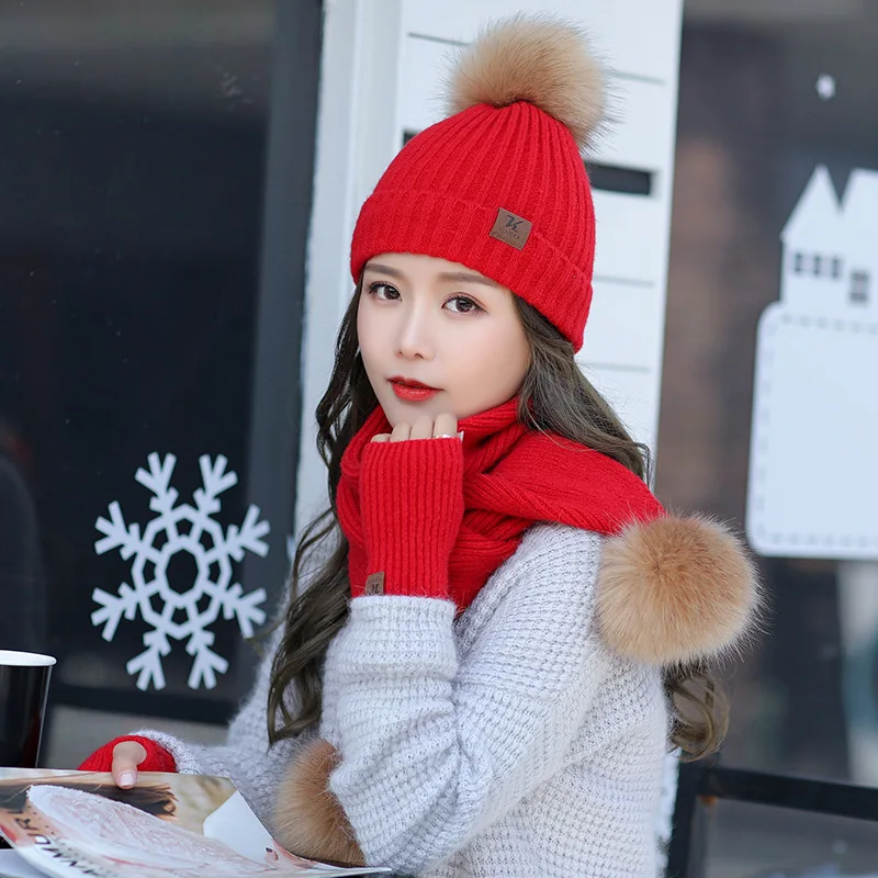 Однотонная вязаная шапка женская куполообразная вязаные лыжные кепки хип хоп